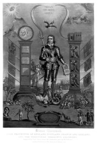 オリバークロムウェル、イギリスの兵士および政治家、1816年。 作： Charles Turner