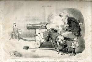 シャルル・ヴェルニエ(？-1887)がLe Charivariに描いたもの。 作： Charles Vernier