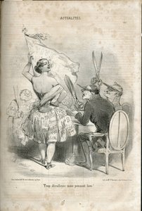 シャルル・ヴェルニエ(？-1887)がLe Charivariに描いたもの。 作： Charles Vernier
