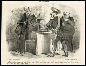 シャルル・ヴェルニエ(? -1887)によるイラスト（1851-11年頃の「ル・シャリヴァリ」紙） - 1850年5月31日の法律を思い出す - 選挙, 共和国大統領, サイズ, 法律, 投票権 - ティエ・アドルフ, ナポレオン3世, デュパン・アンドレマリー・デュパン・エイヌ（1783-1865） - メ