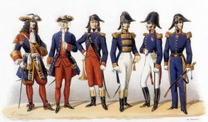 フランス軍の制服海軍士官 作： Charles Vernier