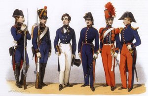 フランス陸軍の制服工科学校、参謀本部、騎兵隊 作： Charles Vernier