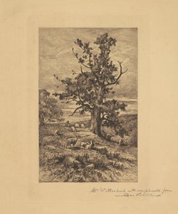 羊のいる風景 作： Charles Volkmar