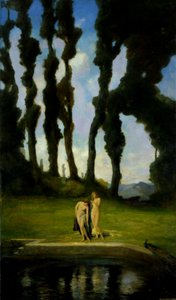 入浴後、1910年。 作： Charles Walter Stetson
