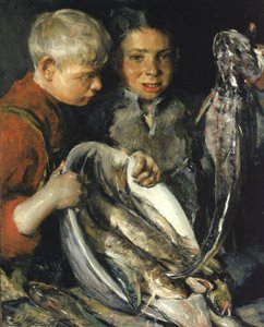 フィッシャーチルドレン、カリフォルニア。 1902年。 作： Charles Webster Hawthorne