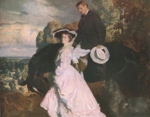 ライドからの帰還、1902、c1930。 作： Charles Wellington Furse