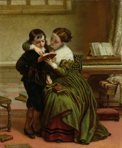 ジョージハーバートと彼の母親 作： Charles West Cope
