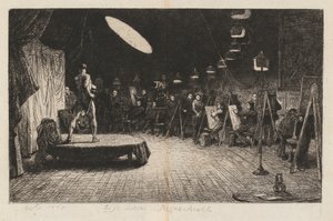 ライフスクール ロイヤルアカデミー 作： Charles West Cope