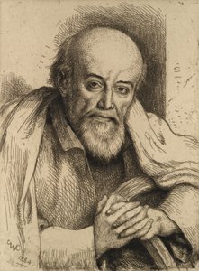 サミュエル・パーマーの肖像、1884年。 作： Charles West Cope