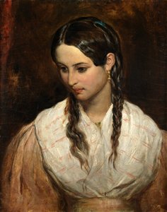 宿屋の娘（キャンバスに油彩） 作： Charles West Cope