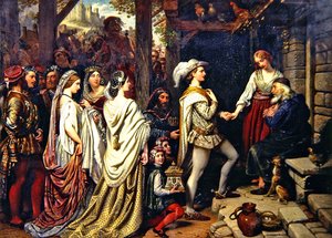 ジゼルダの結婚」（油彩・キャンバス） 作： Charles West Cope