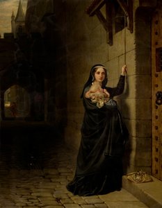 コヴェントリーにおけるローレンス・サンダースの殉教、三連画の左側のパネル 作： Charles West Cope