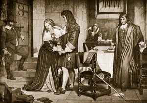 ラッセル卿と夫人の別れ、1683 作： Charles West Cope