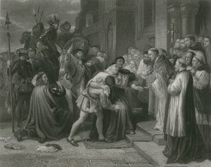 レスター修道院、ヘンリー8世のウォルシー 作： Charles West Cope