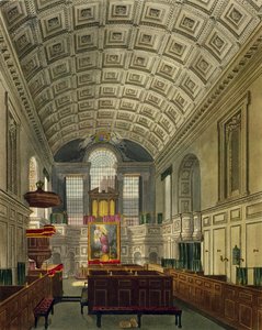 ダニエルハヴェル（1785-1826）、ウィリアムヘンリーパイン（1769-1843）、1819年に刻まれた「王室の住居の歴史」からのドイツチャペル、セントジェームズ宮殿 作： Charles Wild