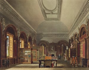 リチャードリーブ（b.1780）、ウィリアムヘンリーパイン（1769-1843）、1819年に刻まれた、王室の住居の歴史にある、セントジェームズパレスのクイーンズ図書館