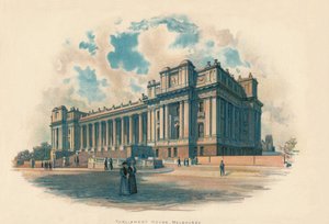 国会議事堂、メルボルン、c1890 作： Charles Wilkinson
