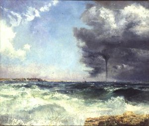 嵐の渡り廊下 作： Charles William Bartlett