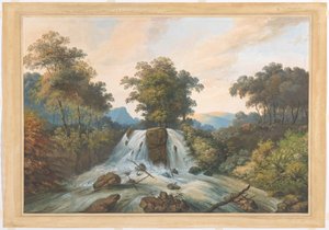 ケマ川、Waterhaalplaats の眺め 作： Charles William Meredith van de Velde