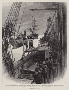 北極に向けて、最後の別れ 作： Charles William Wyllie