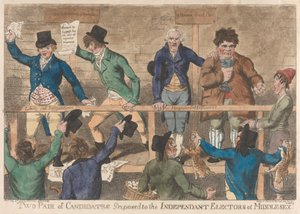 ミドルセックスの独立選挙人に提案された2組の候補者 作： Charles Williams