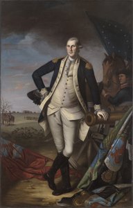 プリンストンの戦いでのジョージワシントン、1781年 作： Charles Willson Peale
