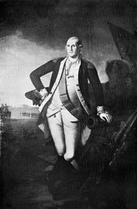 18世紀初頭から19世紀初頭のアメリカ合衆国初代大統領、ジョージワシントン。 作： Charles Willson Peale