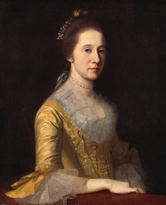 マーガレット・ストラカン夫人トーマス・ハーウッド、カリフォルニア州。 1771年。 作： Charles Willson Peale