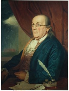 ベンジャミン・フランクリンの肖像（1706-90）1789