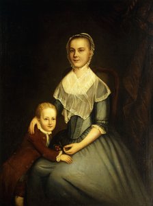 アーバックル夫人と息子の肖像画、 作： Charles Willson Peale