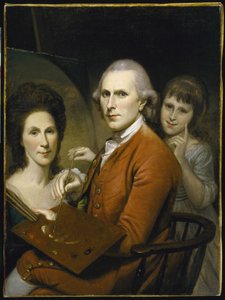 アンジェリカとの自画像とレイチェルの肖像 作： チャールズ・ウィルソン・ピール