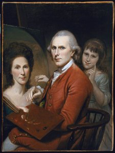 アンジェリカとの自画像とレイチェルの肖像 作： Charles Willson Peale