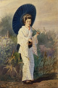 日本人の女の人 作： Charles Wirgman