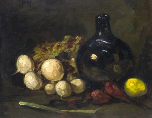 静物（船上油彩） 作： Charles Woolford