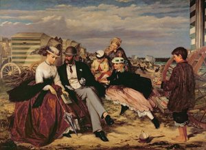 ビーチで 作： Charles Wynne Nicholls