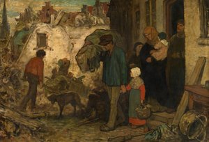 The Expulsion (öljy paneelissa) 作： Charles de (1825 70) Groux