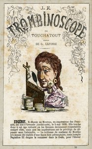 Eugenie de Montijo、「LeTrombinoscope」の表紙1871年10月