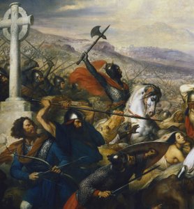 トゥールの戦いにおけるシャルル・マルテル（詳細） 作： Charles de Steuben