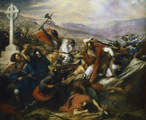 トゥールの戦いでのシャルル・マーテル、1837年。 作： Charles de Steuben