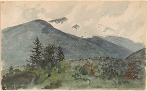 フェルナルズ ヒルからのホワイト マウンテンズ 作： Charles de Wolf Brownell