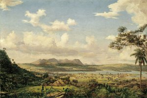 キューバのハバナ湾、1854-61年頃キャンバスに油彩 作： Charles de Wolfe Brownell