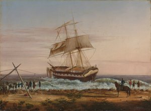 カスピ海が座礁 作： Charles de Wolfe Brownell