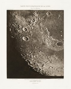 10月7日、Carte photograph de la lune, planche X.A（月の写真チャート、プレートX.A 作： シャルル・ル・モルヴァン
