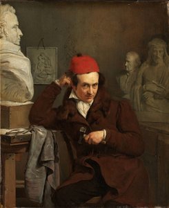 ルイ・ロワイエの肖像 Louis Royer (1793-1868) の肖像画。 彫刻家 作： Charles van Beveren