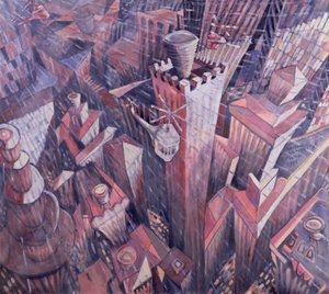 ダウンタウンマンハッタンヘイルストーム、1995 作： Charlotte Johnson Wahl