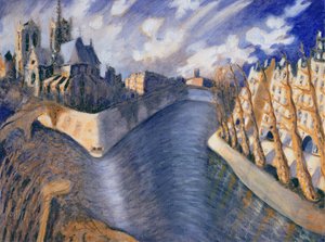 ノートルダム大聖堂、パリ、1986 作： Charlotte Johnson Wahl