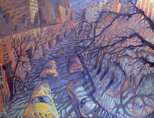 ワシントンスクエアの風、ニューヨークシティ、1988 作： Charlotte Johnson Wahl