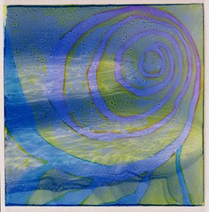 Boodhoo Lagoon、2000（ジェッソに油彩） 作： Charlotte Johnstone