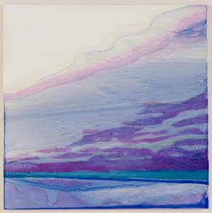 カイマン、2000（ジェッソに油彩） 作： Charlotte Johnstone
