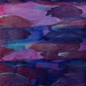 パープルオウムVI、2000（ジェッソに油彩） 作： Charlotte Johnstone